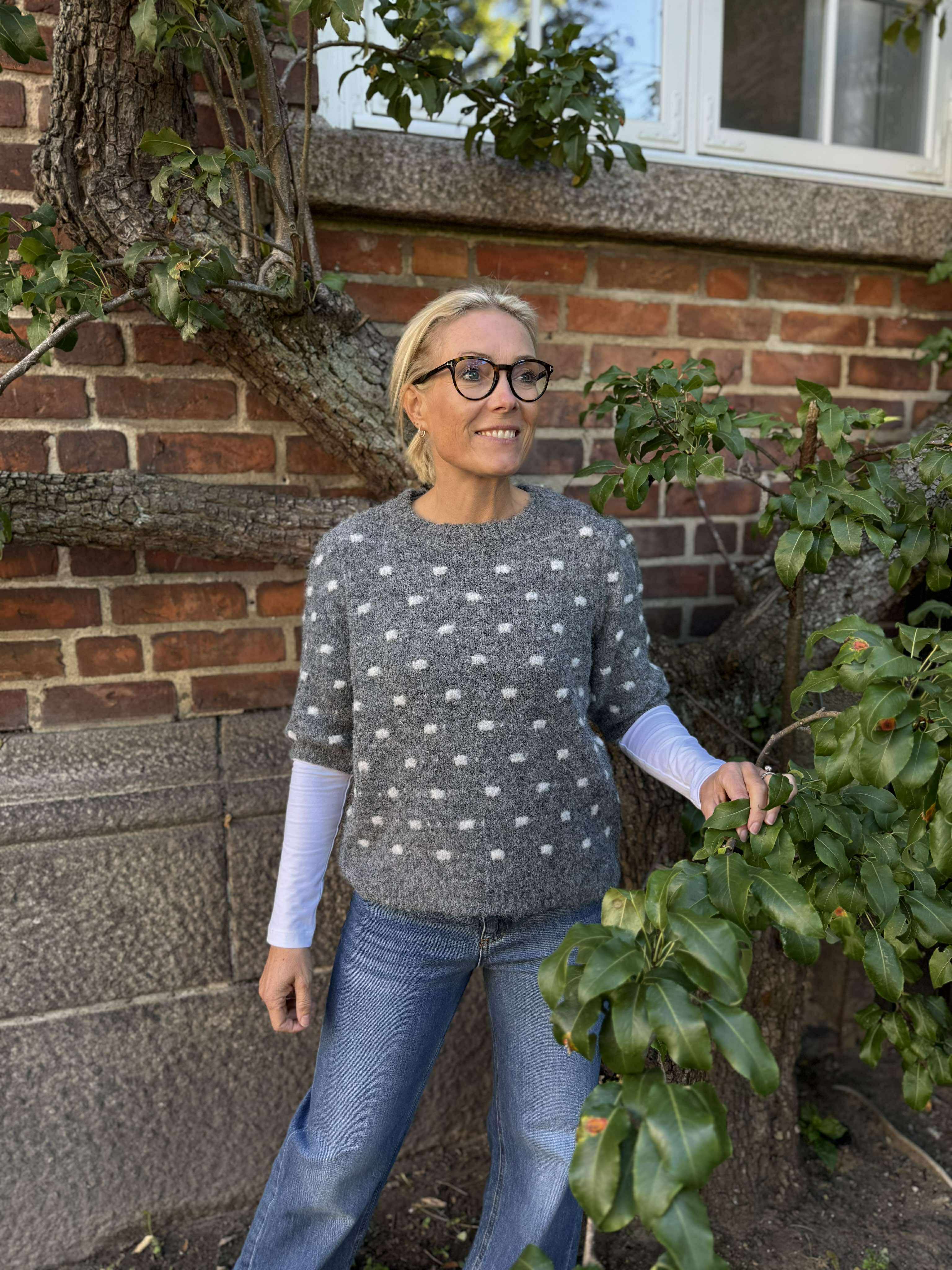 VMNOVAHDOTTY Pullover - Dark Grey Melange